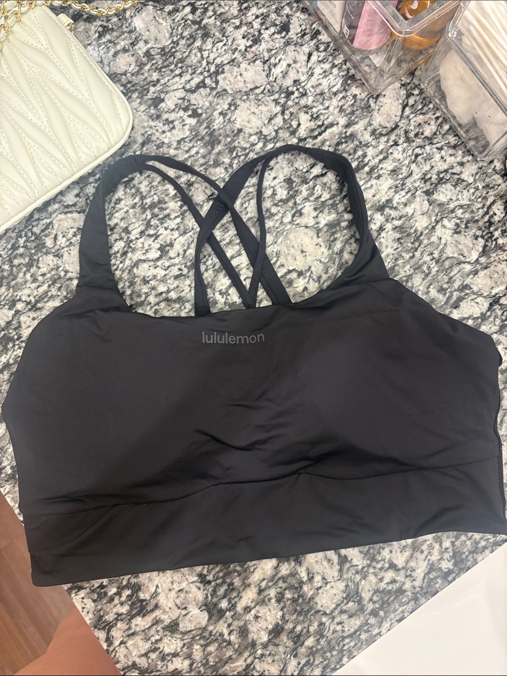 lululemon Black Crisscross Strappy Sports Bra